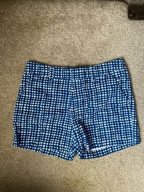 Tommy Hilfiger Blue Gingham Chino Shorts Size 2 (276)